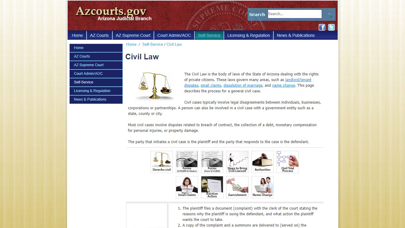 Civil Law - Arizona Judicial Branch
