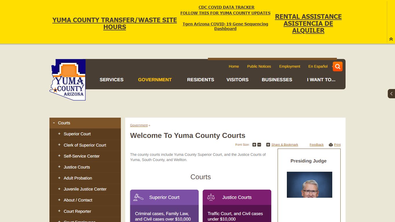 Welcome to Yuma County Courts | Yuma County